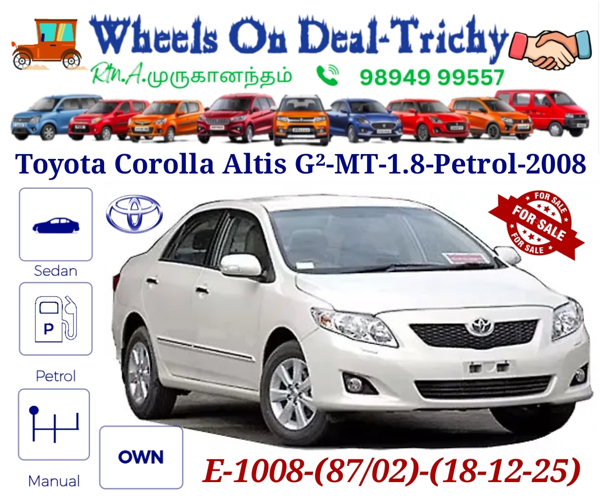 Toyota Corolla Altis 1.8 G